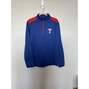 Texas Rangers Half Zip Pullover Soft Fleece Lined NWT Size M